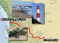 route naar Swakopmund